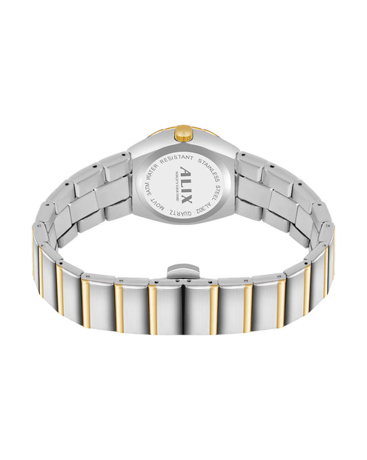 ALIX AL2534 SGG Women’s Analog Watch – Gold & Silver Stainless Steel Strap