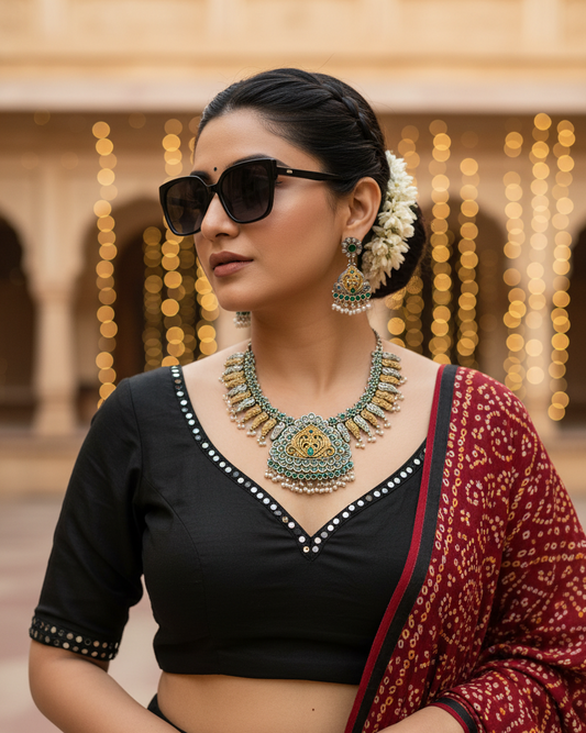 Oxidised Navratri Necklace for Garba