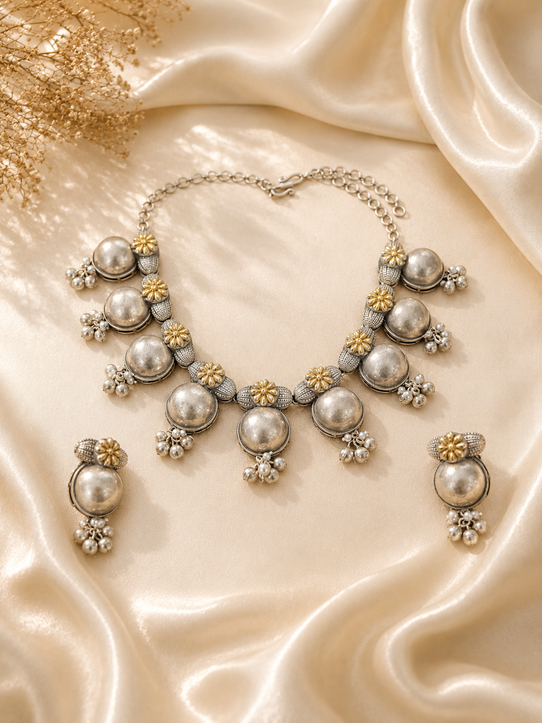Oxidised Navratri Necklace for Garba
