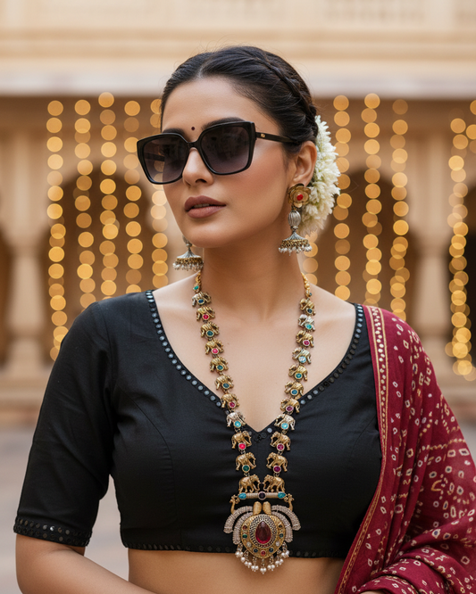 Oxidised Navratri Necklace for Garba