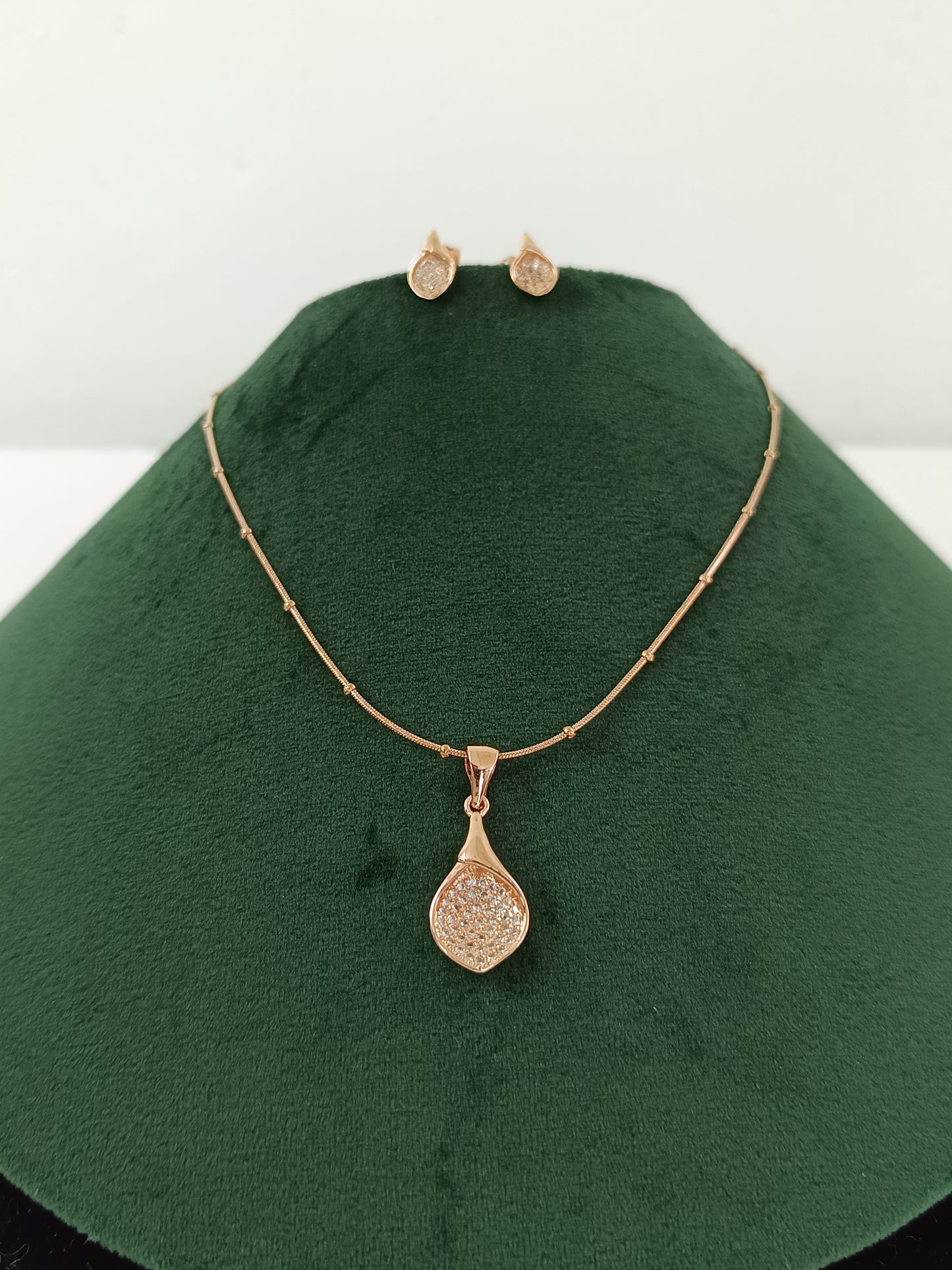 Waterdrop Pendant Necklace Full Set