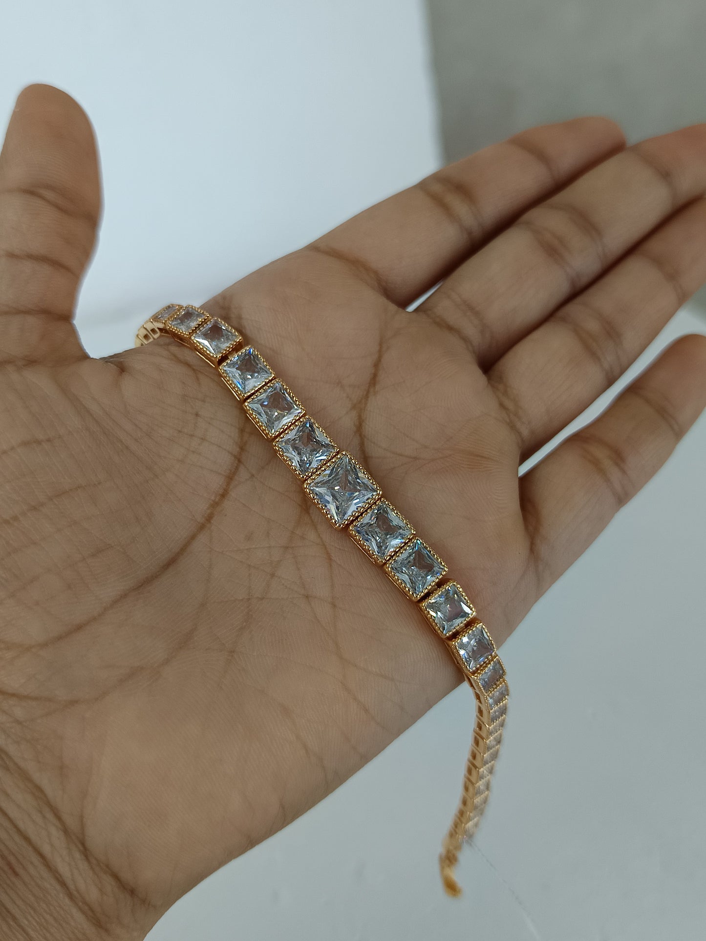 Radiant Royalty Square-Cut AD Bracelet