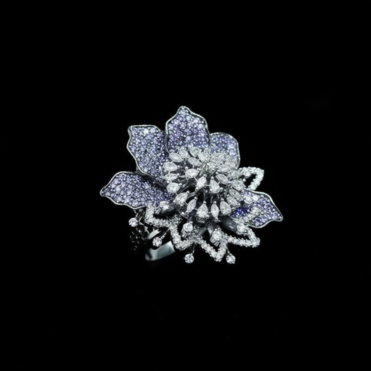 Bloom Royale Ring – Lavender