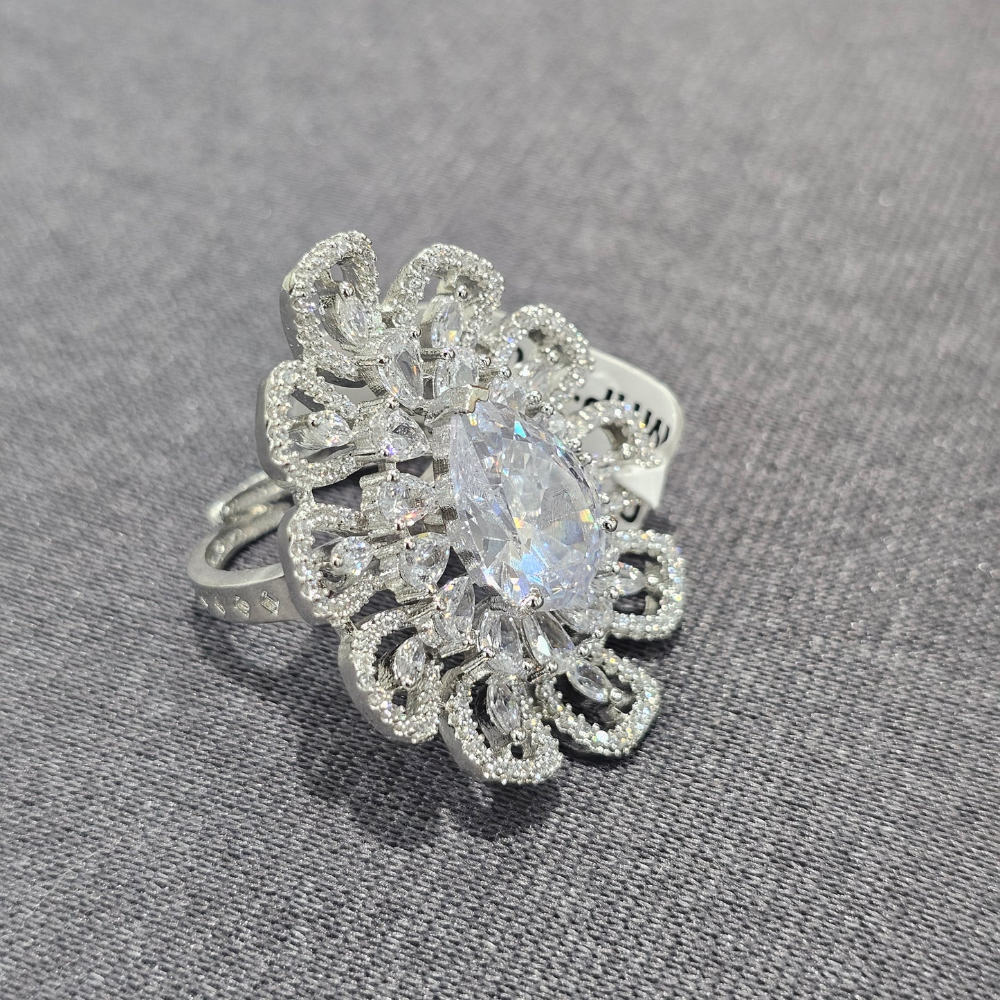 Imperial Petal Halo Ring