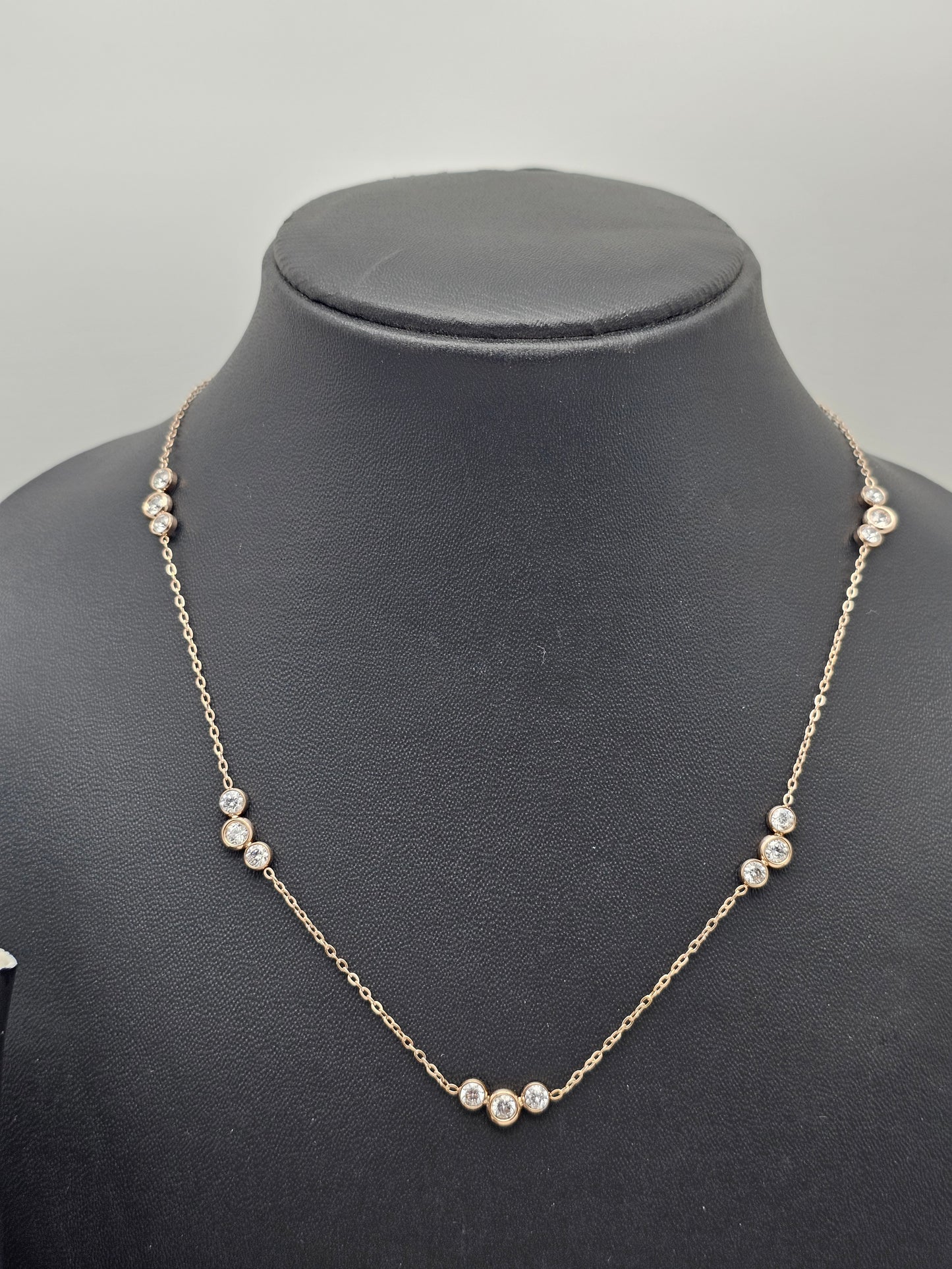 Rose Gold Polish Stone Necklace