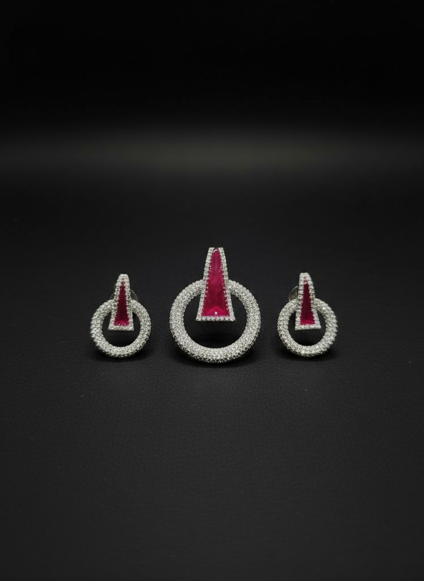 Ratna Chakra AD Pendant Set