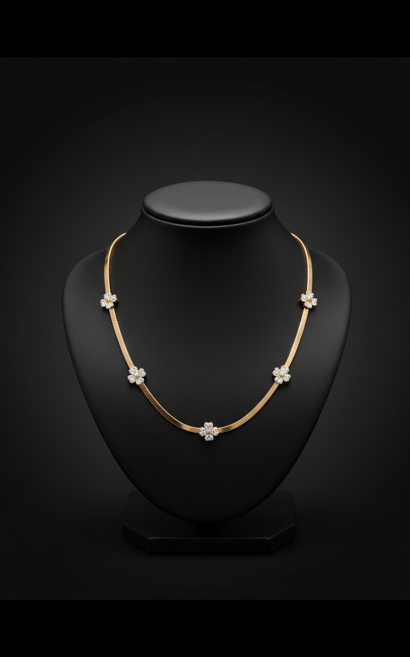 Daisy Sparkle Delicate Chain