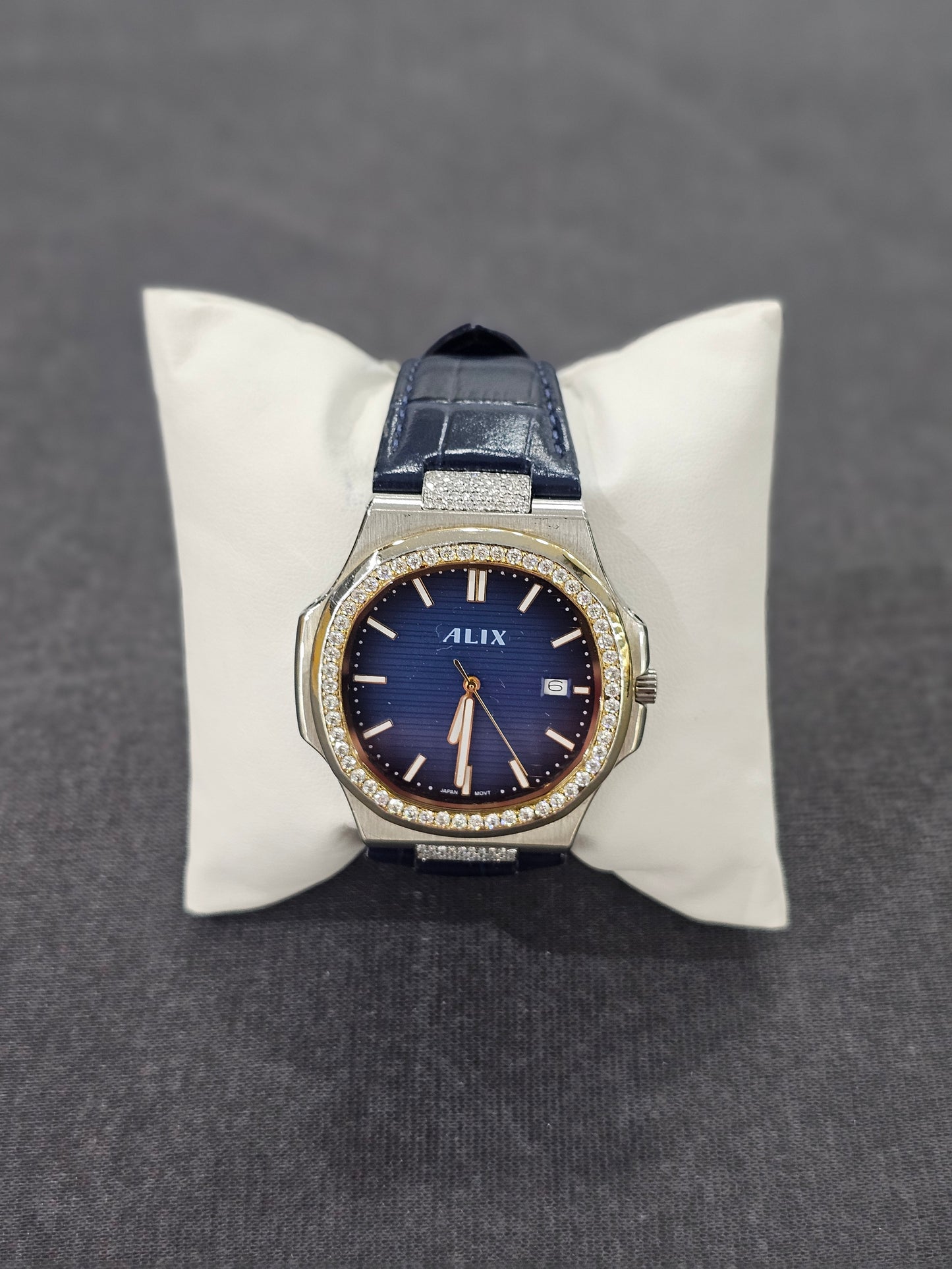 ALIX Moissanite Blue Royale Crystal Watch