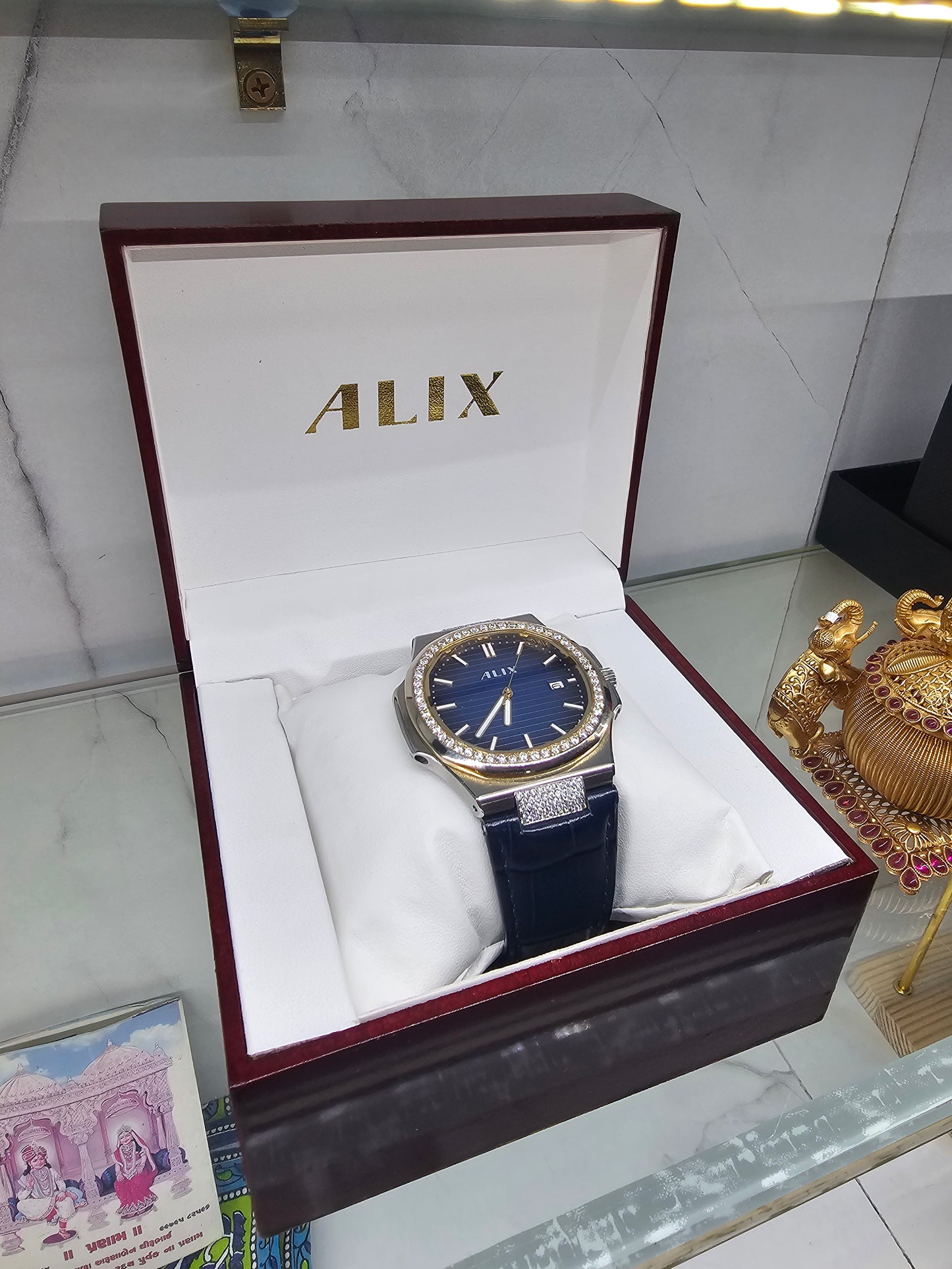ALIX Moissanite Blue Royale Crystal Watch