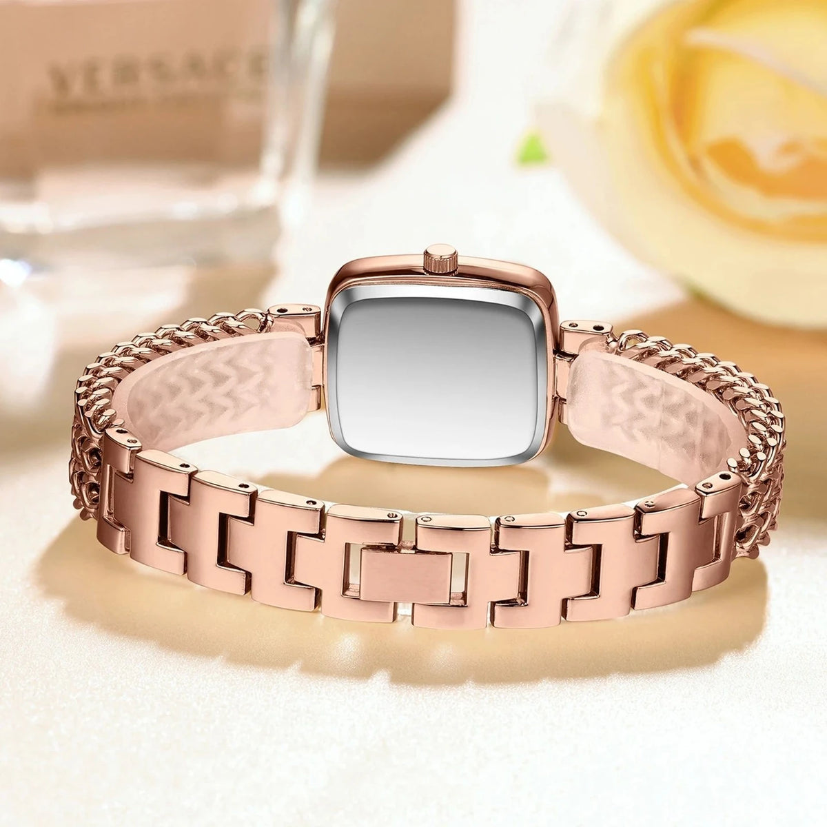ALIX Women’s Rose Gold Square Dial Analog Watch – AL2540RGB