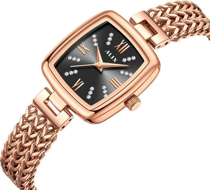 ALIX Women’s Rose Gold Square Dial Analog Watch – AL2540RGB