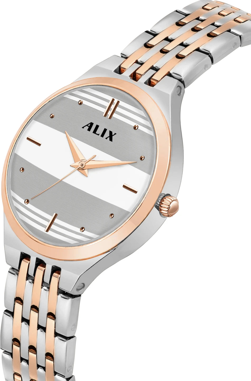 ALIX Women’s Luxury Blue Dial Stainless Steel Analog Watch – AL2542 SRGW