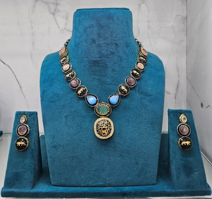 Simha Shakti Necklace Set
