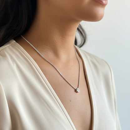 Zirconia Sabo Silver Pendant Necklace