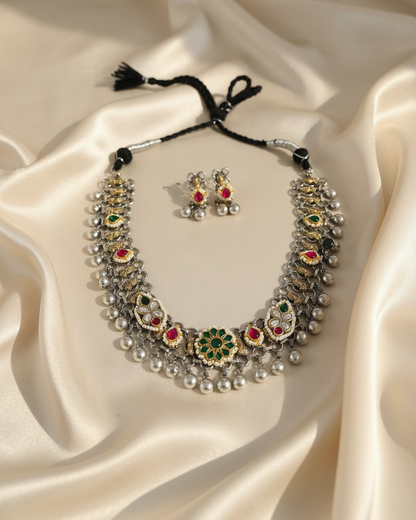 Navratri Amrapali Neckles Set for Women | Traditional Oxidised Jewellery | OOH CHHORI