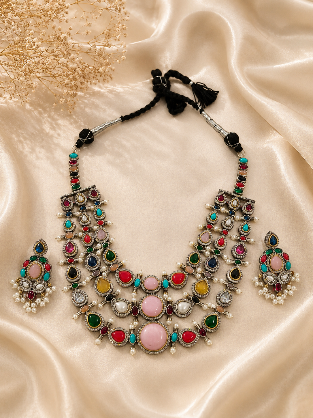 Oxidised Navratri Necklace for Garba
