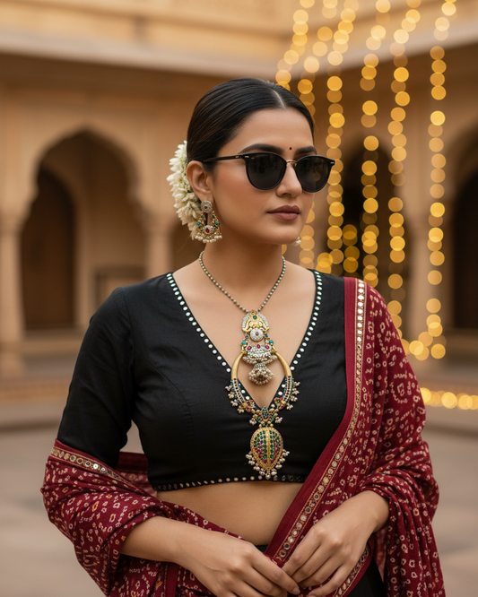 Oxidised Navratri Necklace for Garba