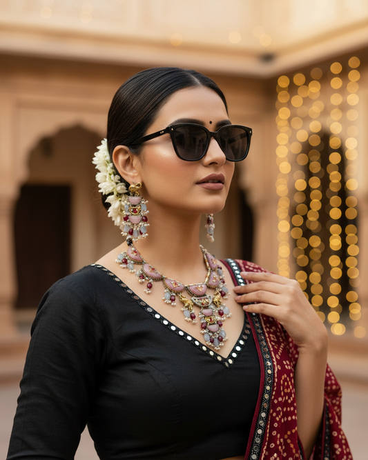 Oxidised Navratri Necklace for Garba