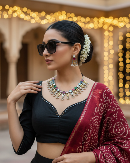 Navratri navratna for Women | Traditional Oxidised Jewellery | OOH CHHORI
