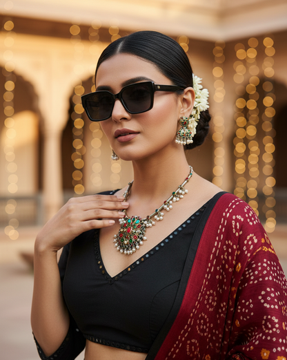 Oxidised Navratri Necklace for Garba