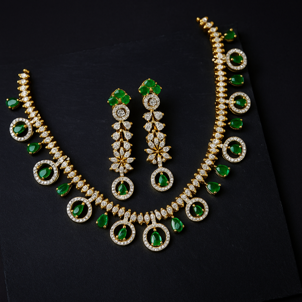 Heritage Sparkle AD Necklace Set