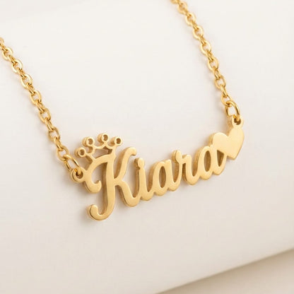 Heart Personalized Name Necklace - Daily Wear Custom Jewelry
