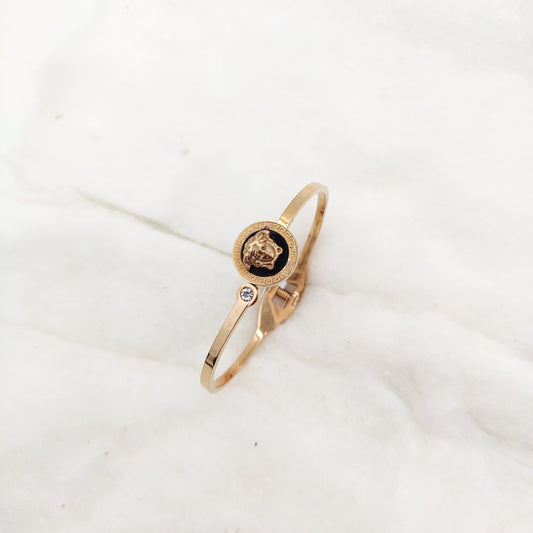 ROSE GOLD PLATED ROOT DESIGN WITH FACE ICON LUXURIOUS KADA