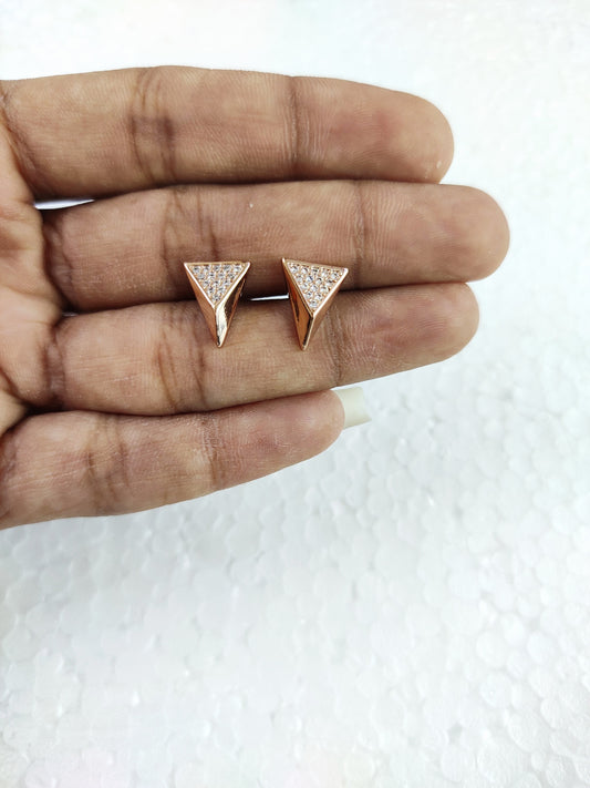 Triangle Pyramid AD Earring Tops