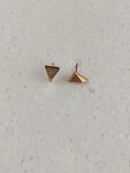 Triangle Pyramid AD Earring Tops