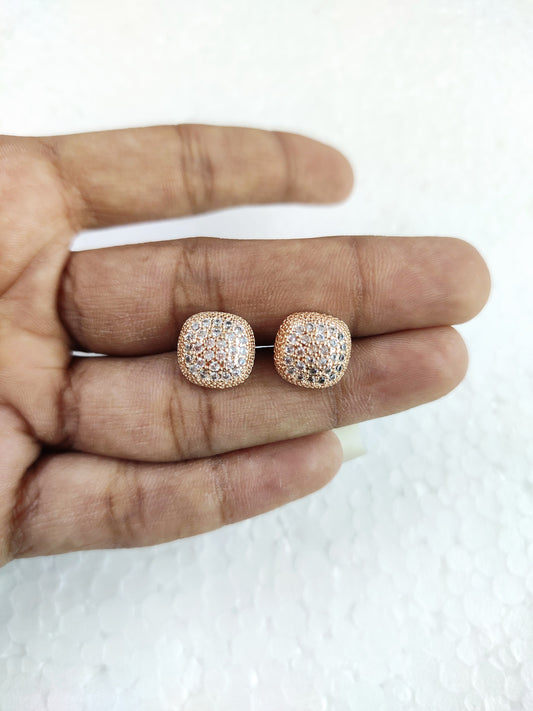 Square Burfi Earring Tops