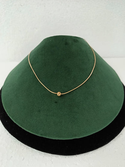 Minimal Rose Gold Bead Necklace | Stainless Steel | Tarnish-Free Everyday Wear