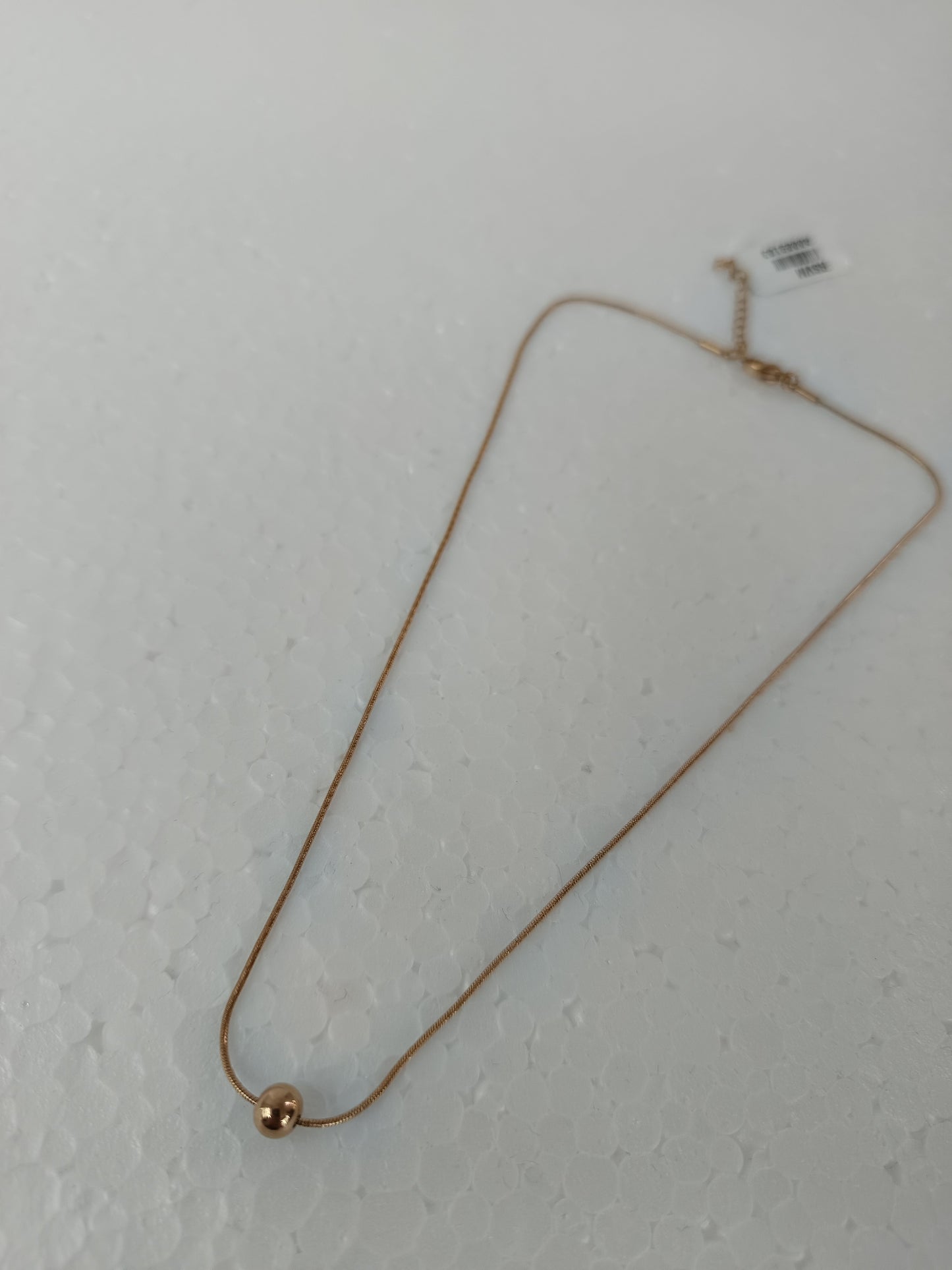 Minimal Rose Gold Bead Necklace | Stainless Steel | Tarnish-Free Everyday Wear