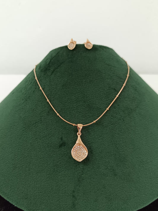 Waterdrop Pendant Necklace Full Set