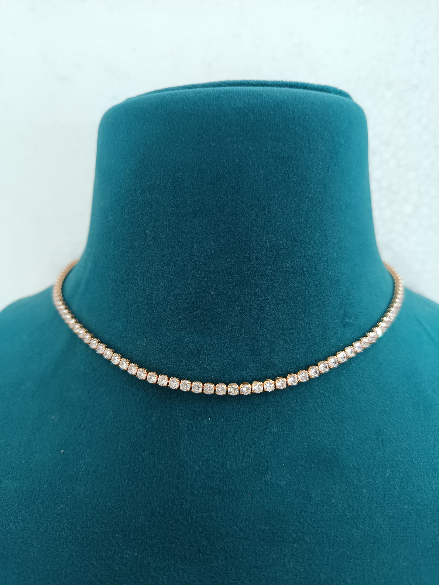 Rosaline Sparkle Tennis Necklace - Premium Stainless Steel