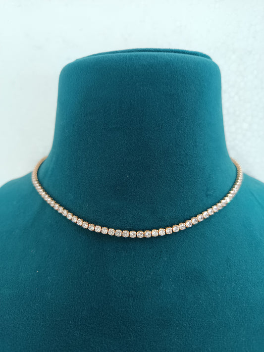 Rosaline Sparkle Tennis Necklace - Premium Stainless Steel