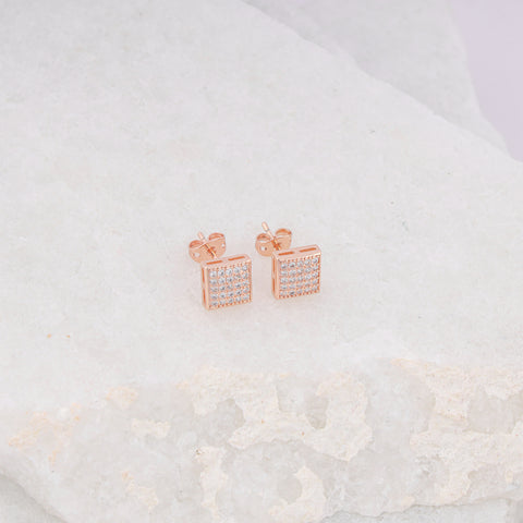 MICROSTONE SQUARE EAR STUDE