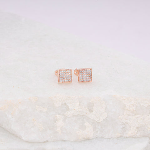 MICROSTONE SQUARE EAR STUDE