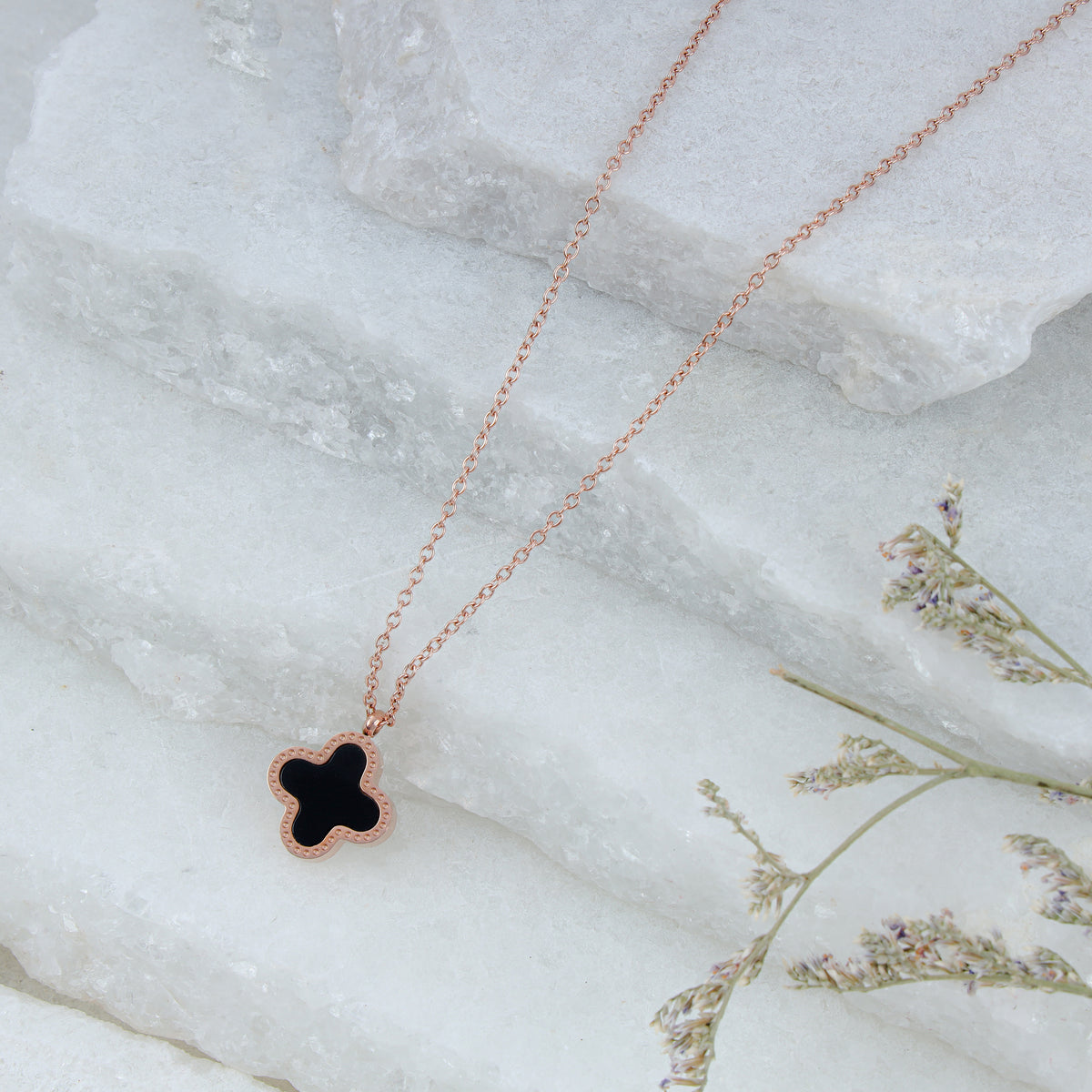 18KT ROSE GOLD PLUSE NECKLACE