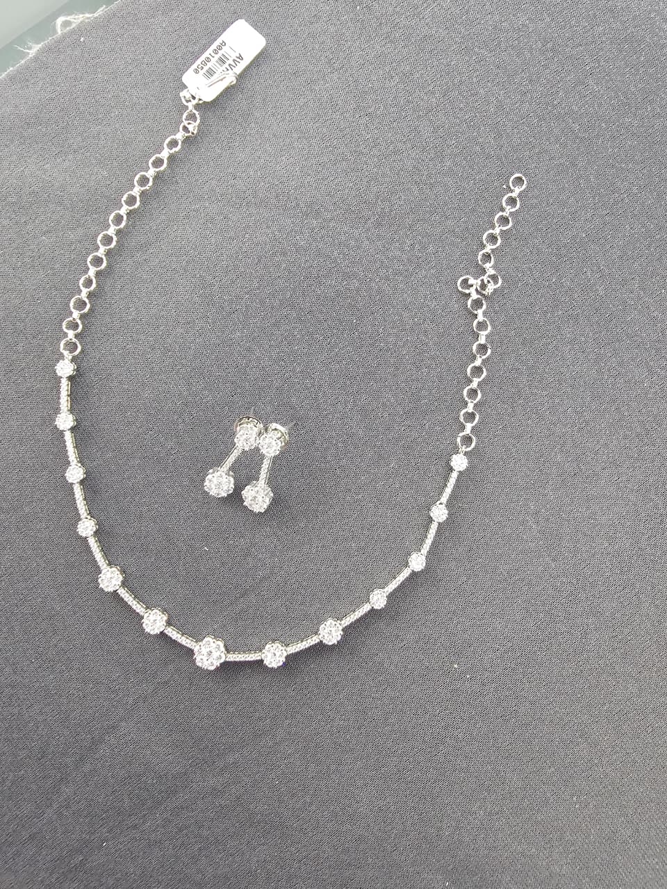 Elegant American Diamond AD Necklace set