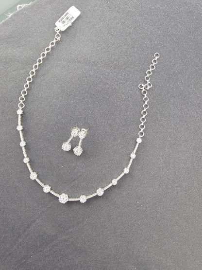 Elegant American Diamond AD Necklace set