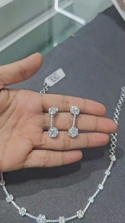 Elegant American Diamond AD Necklace set