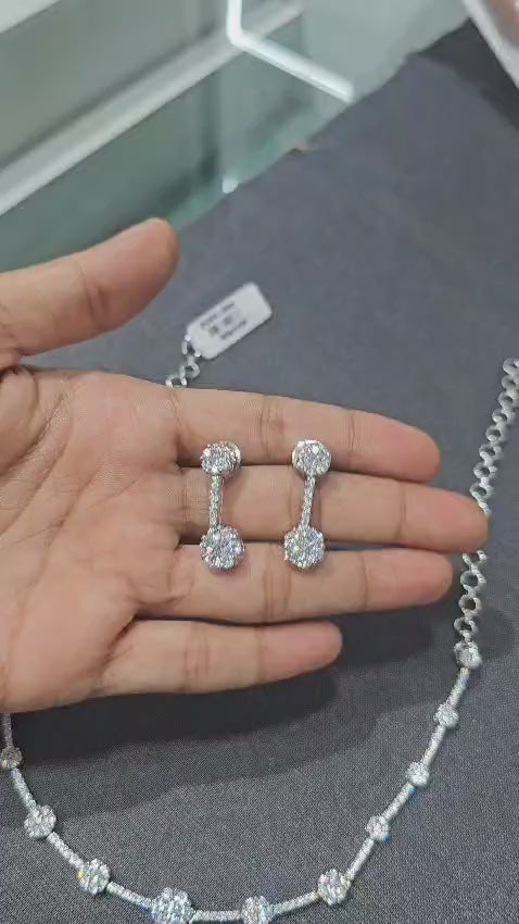 Elegant American Diamond AD Necklace set