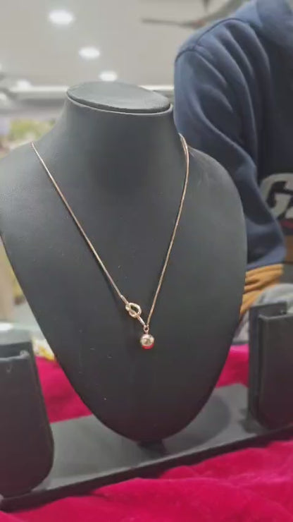 Minimal Charm Rose Gold Chain