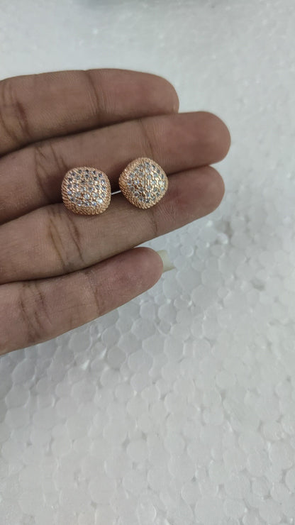 Square Burfi Earring Tops