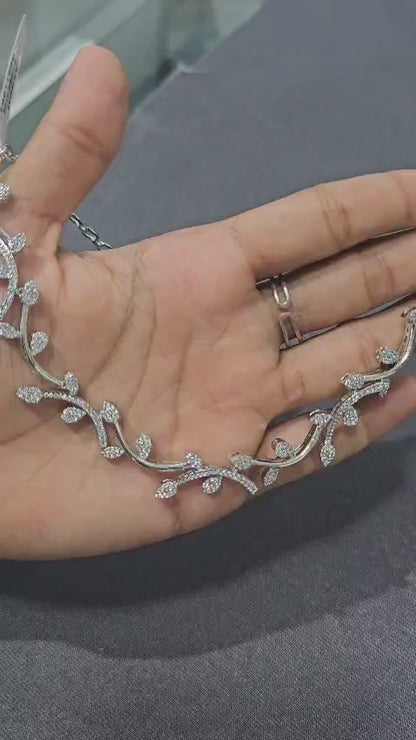 Floral Vine AD Necklace Set