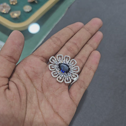 Imperial Petal Halo Ring