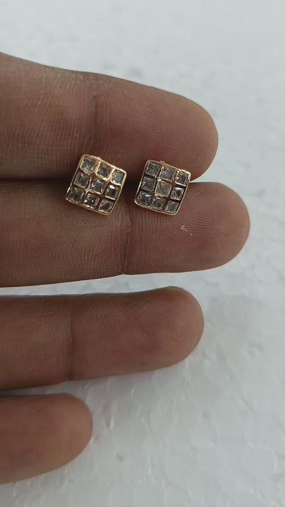 Square Net Ear Tops