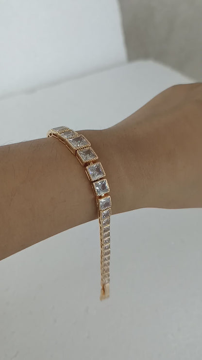Radiant Royalty Square-Cut AD Bracelet