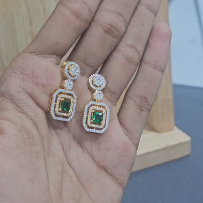Emerald Radiance AD Necklace Set