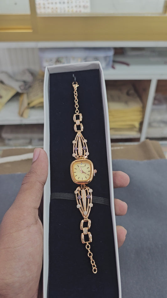 Royale Chain-Link Bangle Watch